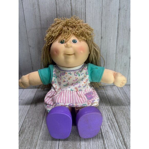 Vintage Cabbage Patch Kids Pretty Crimp 'n Curl Doll Blond Hair 1991 Hasbro - Picture 4 of 11